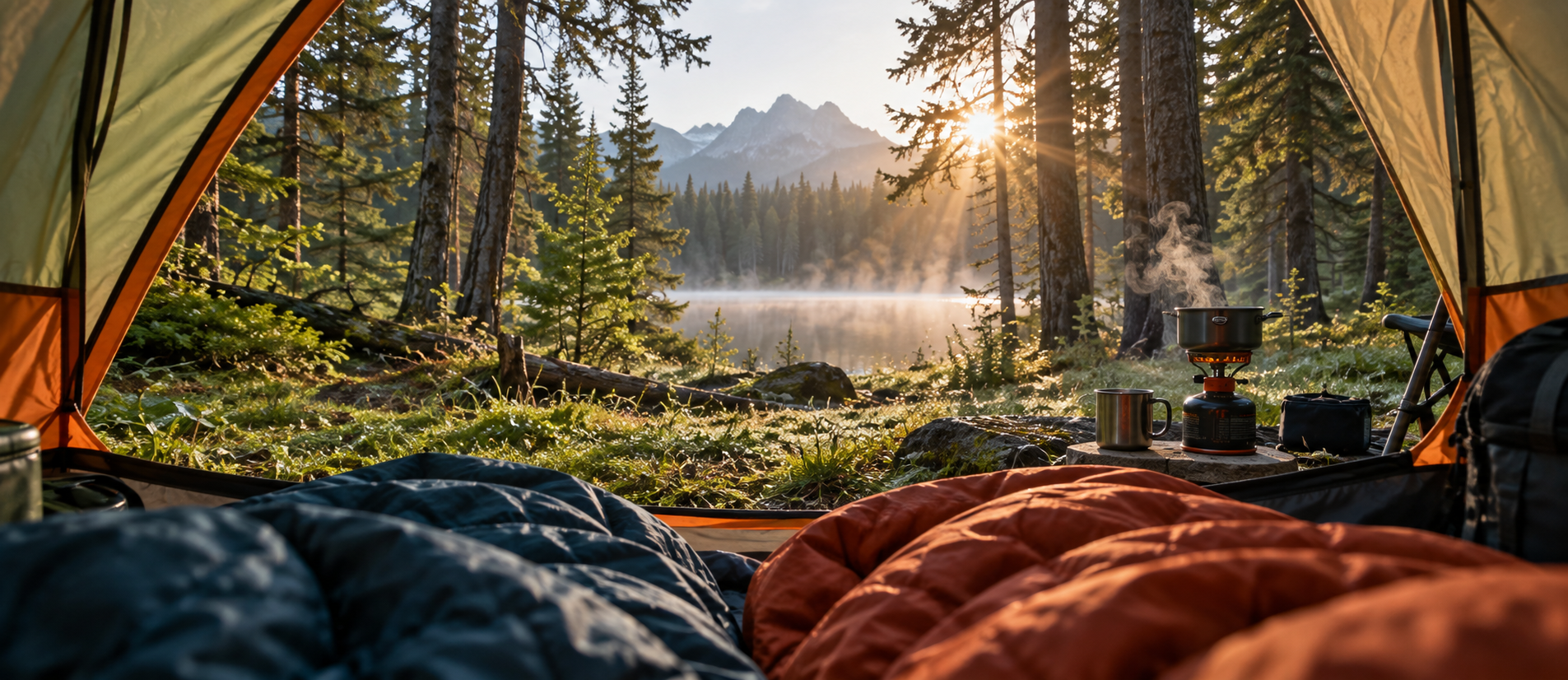 Un emplacement de camping et ses services